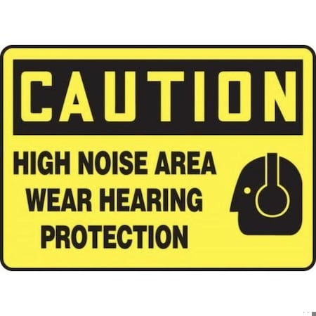 Accuform OSHA CAUTION SAFETY SIGN HIGH NOISE MPPE673VP MPPE673VP